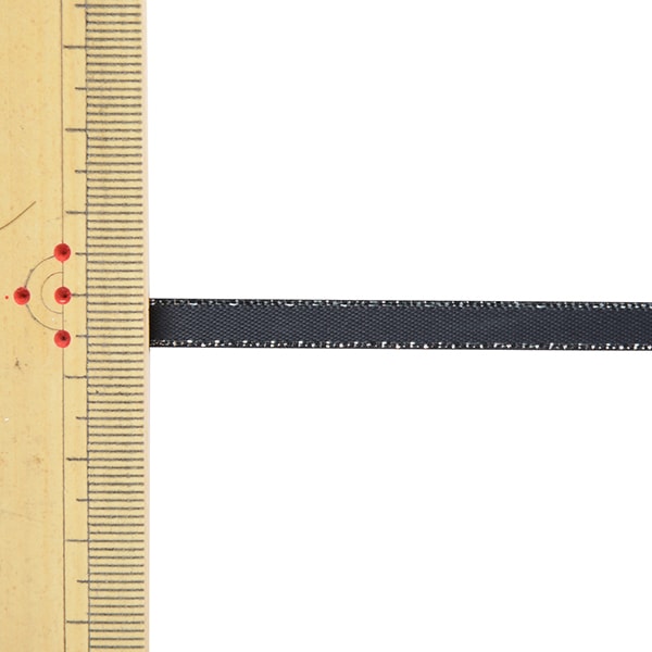 リボン 『メタリックエッジサテンリボン 58802 6mm幅×5m 一反売り 30番色』