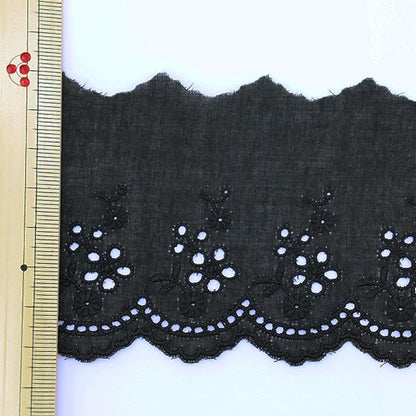 [From quantity 5] RaceRibbonTape "Cotton lace ink 3423-19"