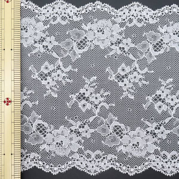 [From quantity 5] RaceRibbonTape "Russell Lace wide off -white FR18004"