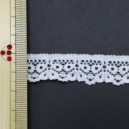 [From quantity 5] RaceRibbonTape "Stretch Russell Lace Off White F1008"