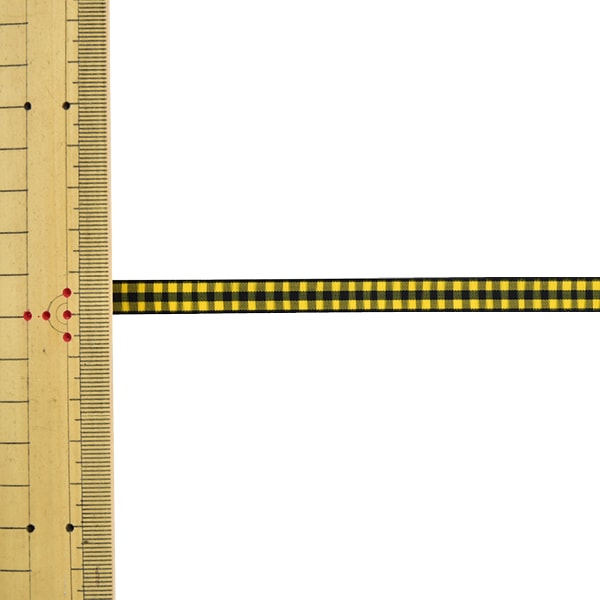 【数量5から】 リボン 『チェックリボン 4749K 10番色』 MOKUBA 木馬