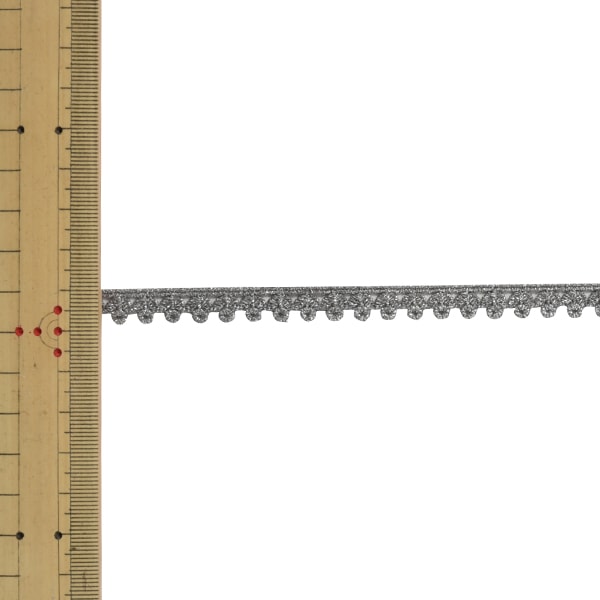 【数量5から】 レースリボンテープ 『メタリックケミカルレース 61701CK 4番色』 MOKUBA 木馬