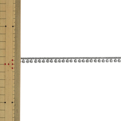 [De quantité 5] ruban de dentelle ringon "Lage chimique métallique 61721CK 4" Mokuba Wood Horse