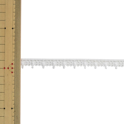 [Dalla quantità 5] nastro ribon in pizzo "pizzo chimico 61672k 00 a destra" MOKUBA WOORS WOORS