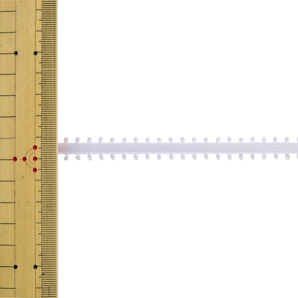 [Dalla quantità 5] nastro "Picot Satin Ribbon 1600k larghezza circa 6 mm 2 colori" Horse in legno Mokuba