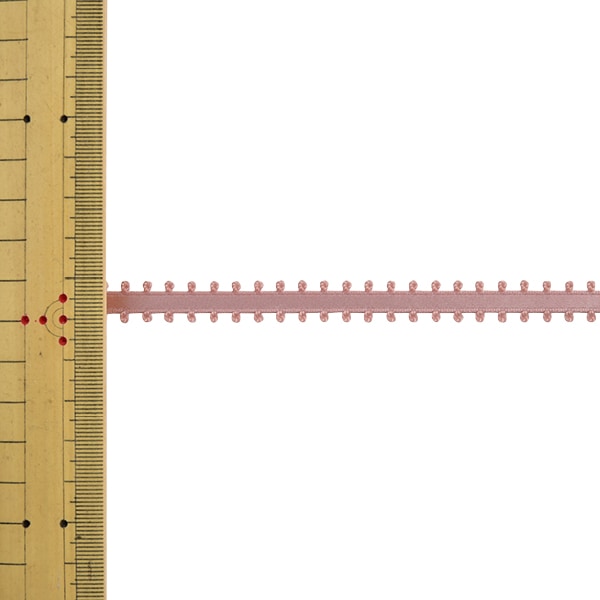 [From quantity 5] Ribbon "Picot satinRibbon 1600k width about 6mm 40th color] MOKUBA wood horse