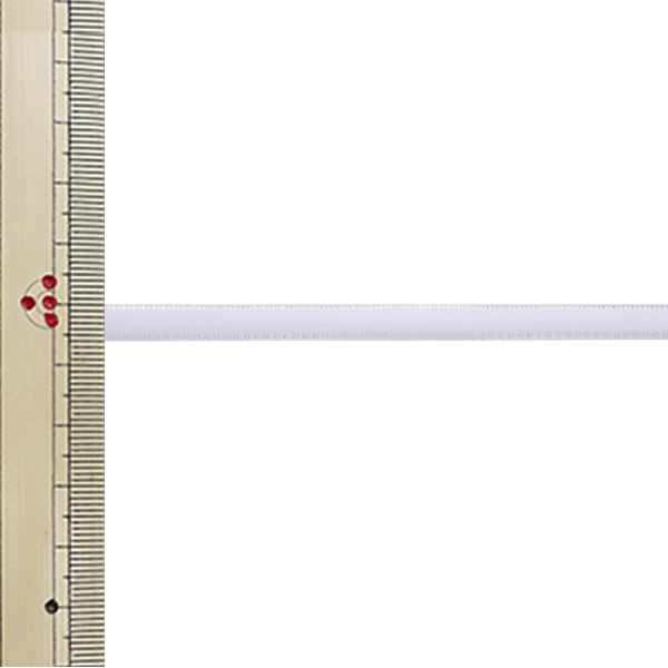 【数量5から】 リボン 『ダブルフェイスベッチンリボン 4000K 幅約6mm 2番色 白』 MOKUBA 木馬