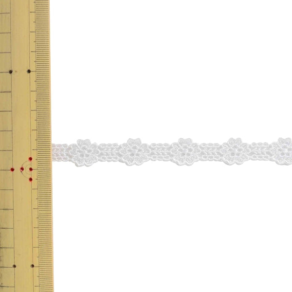 [De la quantité 5] Race "TULLE EMBROYDARY LACE LAVETH ENVIRON 1,5 cm 1ère couleur SIC-7556"