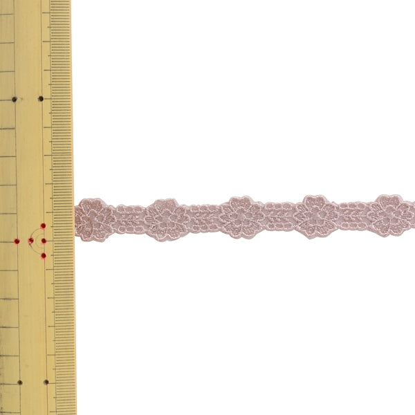 【数量5から】 レース 『チュールエンブロイダリーレース 幅約1.5cm 61番色 SIC-7556』