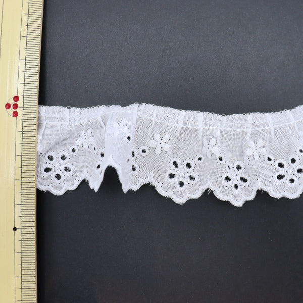 [From quantity 5] RaceRibbonTape "Cotton frills No. 1 color 4662F-1"