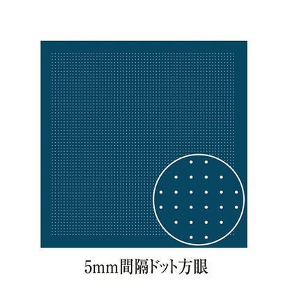 刺繡套件“ Sashiko Kit Kit Kit套件Hana Funa Fukin Susumu Men AI H-2021” Olympus