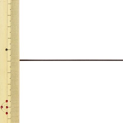 【数量5から】 手芸ひも 『レザーテープ 幅約1mm 6番色 こげ茶 L-120』