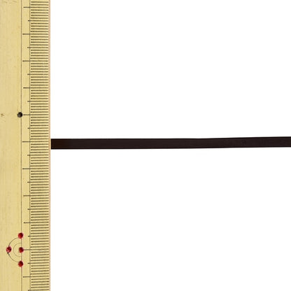 【数量5から】 手芸ひも 『レザーテープ 幅約4mm 6番色 こげ茶 L-120』