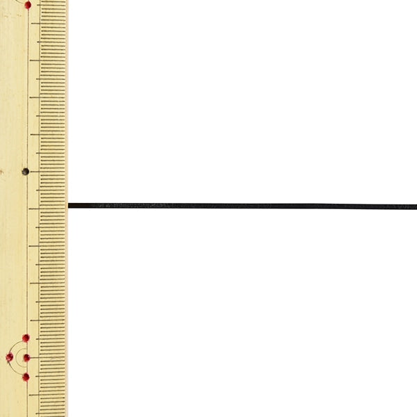 【数量5から】 手芸ひも 『レザーテープ 幅約1.5mm 7番色 黒 L-120』