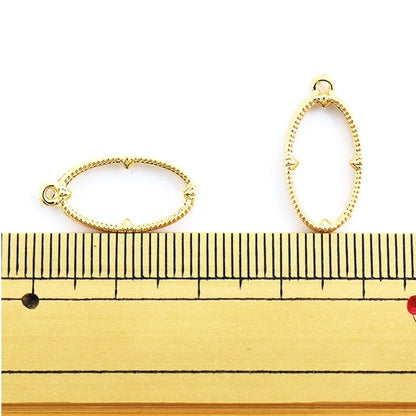 Resin parts "Resin frame oval gold 2 with 2 pieces"