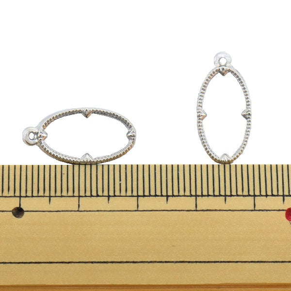 レジン　ハンドメイド　122 レジンパーツ 『レジン枠 オーバル シルバー 2個入り No.122』 – Yuzawaya