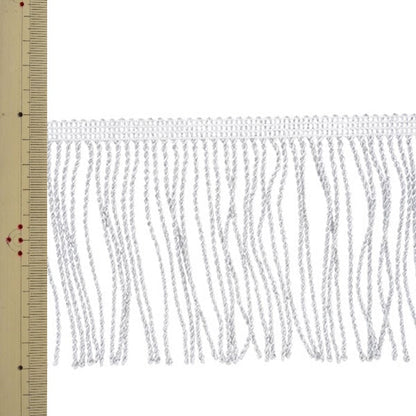 【数量5から】 手芸ブレード 『メタリック撚りフリンジ 117-39 幅約10cm 901番色』 DARIN ダリン