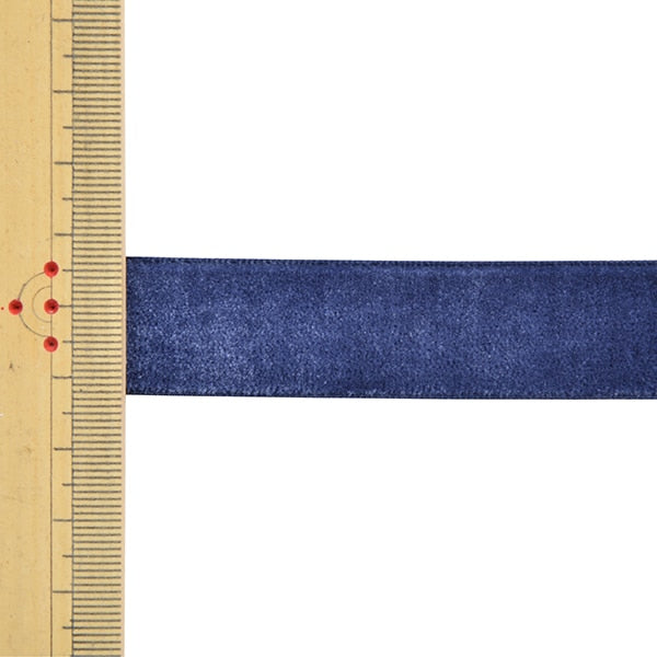 Ribbon "velvetRibbon 19mm width x about 37 370 No. Navy "