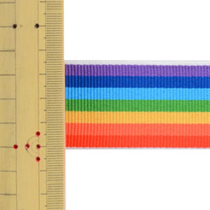 [Из количества 5] Лента "Радужная полоса ГлогланЛента Ширина около 3,8 см № 1 SIC-1007"