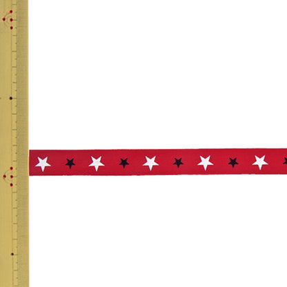 【数量5から】 手芸テープ 『スタープリント ニットテープ 幅約1.8cm 035番色 146-9-035』 DARIN ダリン