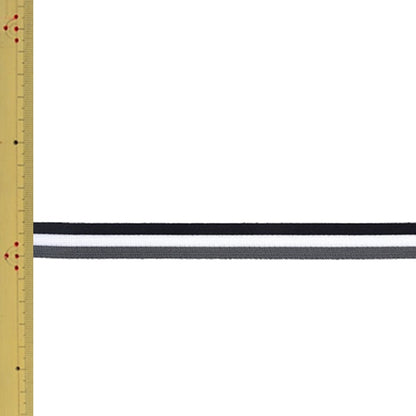 【数量5から】 手芸テープ 『ストライプニットテープ 幅約1.4cm 009番色 114-120500914』 DARIN ダリン