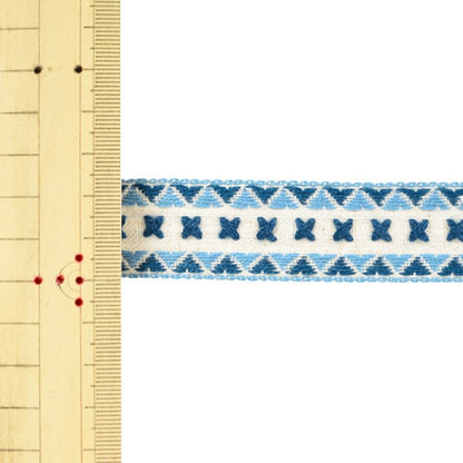 【数量5から】 手芸テープ 『麻混エンブリボン 053番色 144-7266-053』 DARIN ダリン