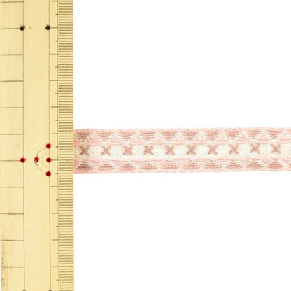 【数量5から】 手芸テープ 『麻混エンブリボン 012番色 144-7267』 DARIN ダリン