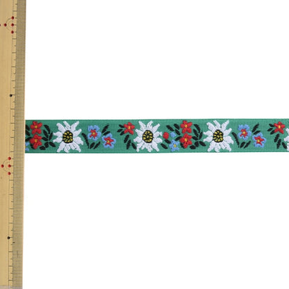 [From quantity 5] HandicraftTrim "Tyrol Tape 5262Y width about 2.5cm 4th color" mokuba wood horse