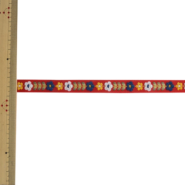 [From quantity 5] HandicraftTrim "Tyrol Tape 5296Y Width about 1.5cm 4th color" mokuba wood horse