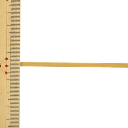 丝带“ 1抗撒油双面缎带宽度约3mm x约10m卷ocher”