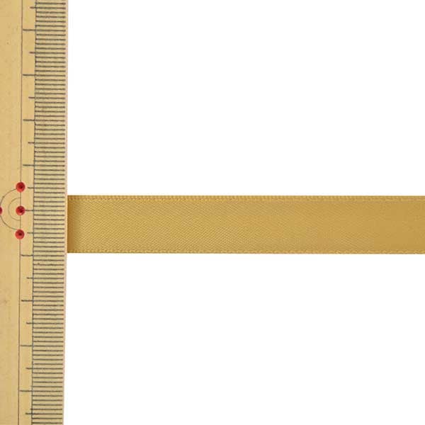 Ribbon "1 anti -sale double -sided satinRibbon Width about 1.3cm x about 10m roll ocher "