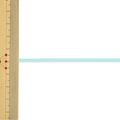 リボン 『1反売り 両面サテンリボン 幅約3mm×約10m巻 アクア系』