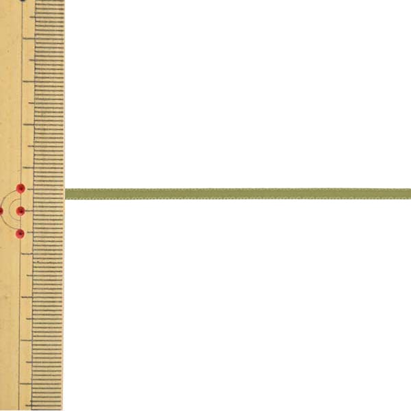 Ribbon "1 Anti -Sale -doppelte Satinbandbreite ca. 3 mm x etwa 10 m Roll Moos Green"