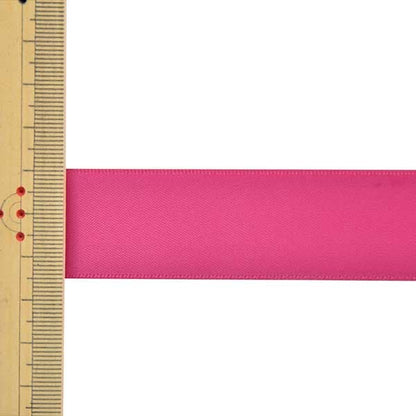 Ribbon "1 anti -sale double -sided satinRibbon Width about 2.5cm x about 3m roll wine "