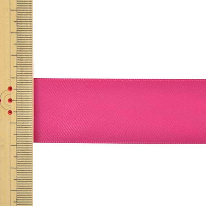 Ribbon "1 anti -sale double -sided satinRibbon Width about 2.8cm x about 3m roll wine "