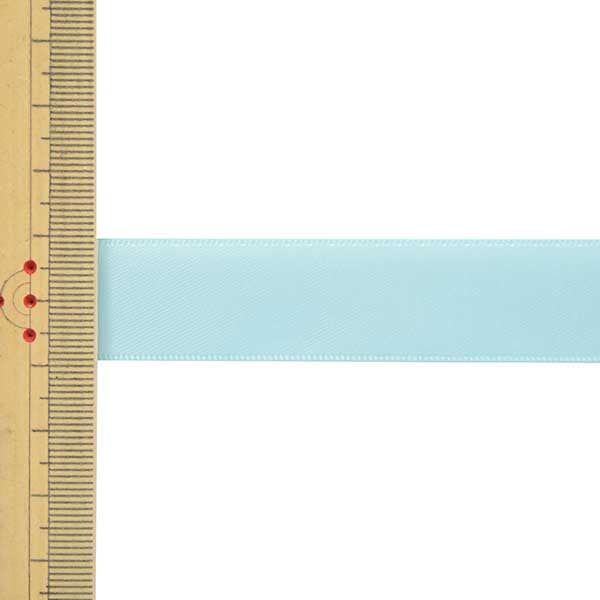 Ribbon "1 anti -sale double -sided satinRibbon Width about 1.9cm x about 3m volume aqua system "