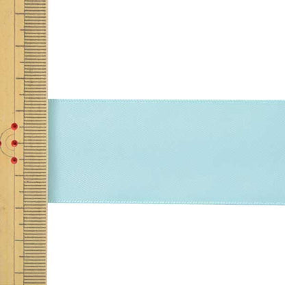 Ribbon "1 anti -sale double -sided satinRibbon Width about 3.2cm x about 3m volume aqua system "