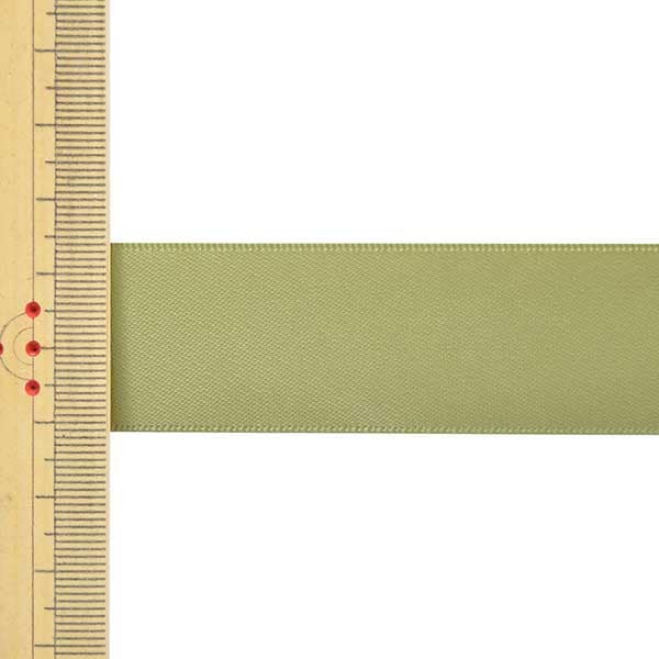 Ribbon "1 anti -sale double -sided satinRibbon Width about 2.5cm x about 3m Moss Green "