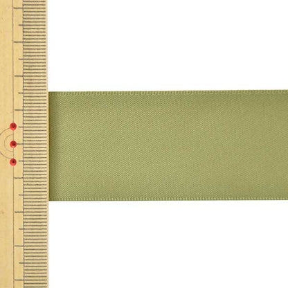 Ribbon "1 anti -sale double -sided satinRibbon Width about 3.2cm x about 3m volume Moss Green "