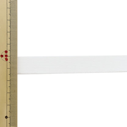 【数量5から】 ゴム 『ライクラ 織ゴム 幅1.5cm 白 LY-15-W』