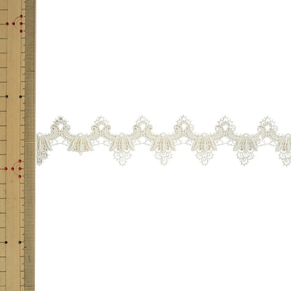 [수량 5에서] 레이스리본테이프 "화학 레이스 61612CK 12 번째 컬러"Mokuba Wood Horse