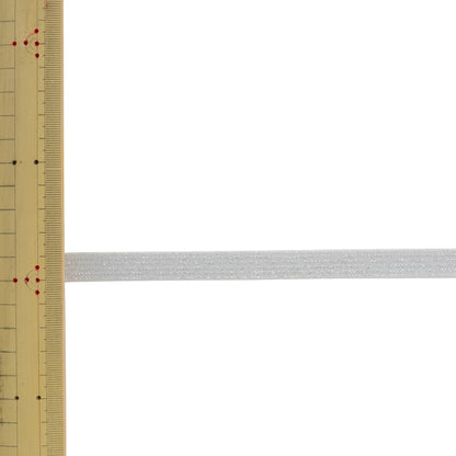 【数量5から】 手芸ひも 『ラメストレッチバインダー 幅約1.2cm 00番色 キナリ SIC-5057』 SHINDO