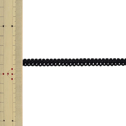 [من الكمية 5] سلسلة أعمال يدوية "عرض شفرة التشذيب حوالي 8 ملم رقم 50 لون أسود SIC-6117" SHINDO