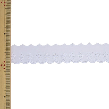 [Aus Quantität 5] Spitze Ribon Tape "Baumwollspitze 6004K 2. Farbe" Mokuba Wood Horse