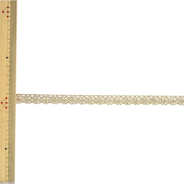 【数量5から】 レースリボンテープ 『メタリックレース 3014K 5番色』 MOKUBA 木馬
