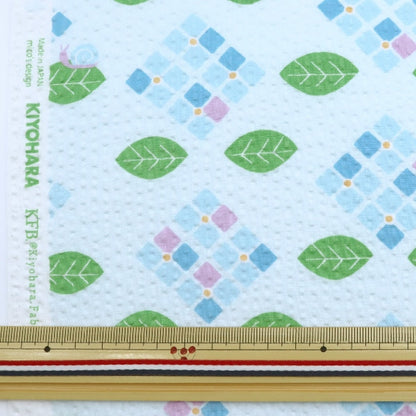 [From quantity 5] Fabric "Ripple Children's Ekubo Series Color Hydrangea BL ECB-47"