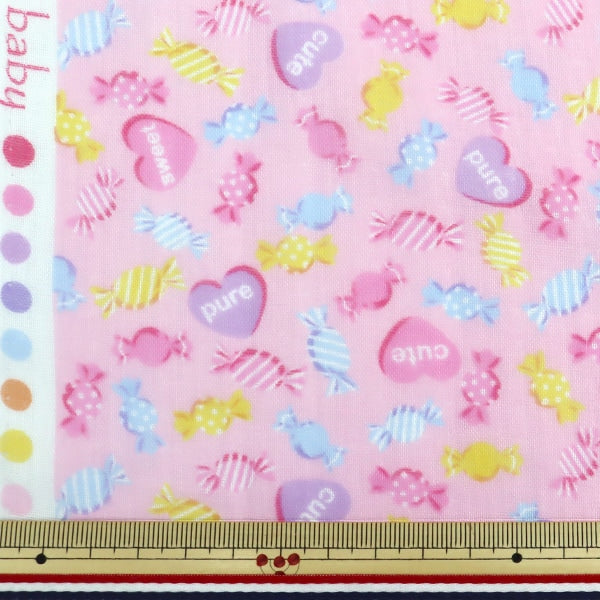 [De la cantidad 5] Fabric "Yawara Doble Gauble Baby Candy Pink Pink Okbf-38"