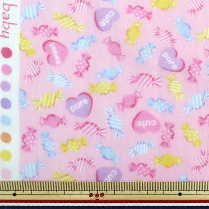 [De la cantidad 5] Fabric "Yawara Doble Gauble Baby Candy Pink Pink Okbf-38"