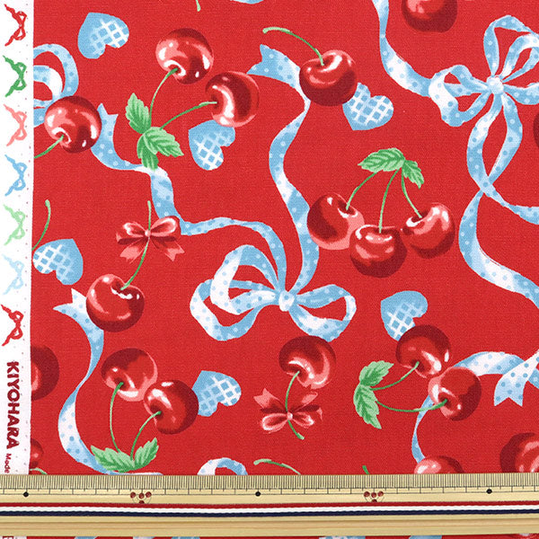 [From quantity 5] Fabric 『Oxford Classical Modern Cherry Red CMOF-49]