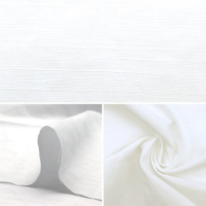 [De la quantité 5] tissu "Type de dalle de lin en coton imprimé KOF-40 blanc"